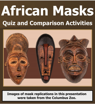 African Masks Quiz and Comparison Activities (Google) by Natalie Kozak PhD