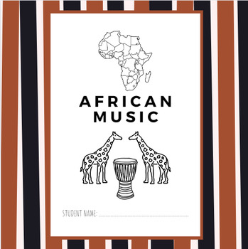 Preview of African Music Wordsearch and Activities - World Music Worksheets