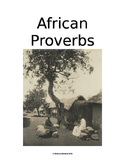 African Proverbs:  Culture of Africa