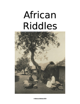 Preview of African Riddles:  Culture of Africa