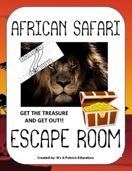 Preview of African Safari Escape Room! - Elementary - Fun - Team Building - Science