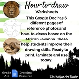 African Savanna Drawing Resource - Art Reference Photos - 
