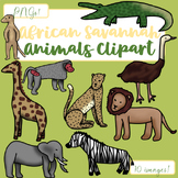 African Savannah Animals Clipart