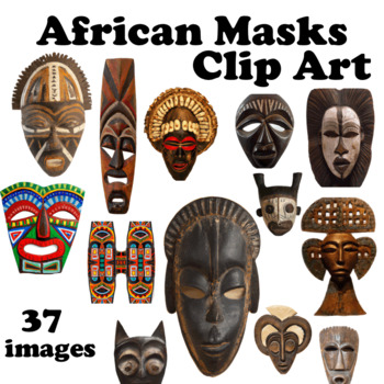 Preview of African Tribal Masks for Black History Month Clip Art
