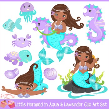 Download Little Mermaid Clip Art Worksheets Teachers Pay Teachers