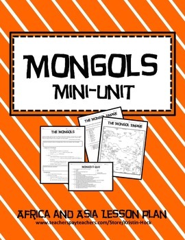 Preview of African and Asian Empires - Mongols lesson plan