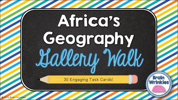 Preview of Africa's Geography -- Gallery Walk (Task Cards)