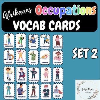 Preview of Afrikaans Flashcards Set 2: OCCUPATIONS