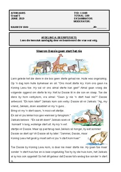 afrikaans graad 5 caps eksamen by afrikaanse werkkaarte and english