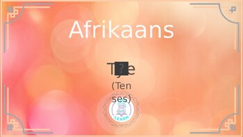 Afrikaans Tye (Tenses) by YouLearn with YouLearn | TPT