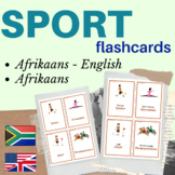 Afrikaans flashcards sports