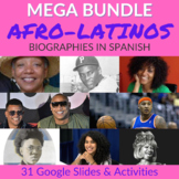 Afro-Latinos Biographies in Spanish MEGA Bundle: 31 Google