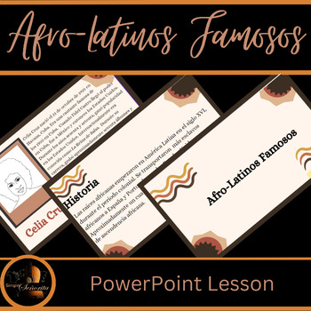 Preview of Afro-Latinos Famosos PowerPoint