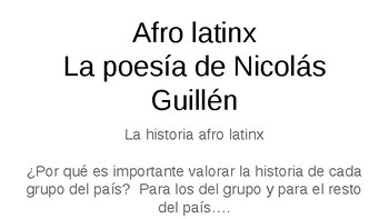 Preview of Afro Latinx   Nicolás Guillén