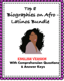 Afro-latinos TOP 8 Biographies Bundle @40% off! (Black His