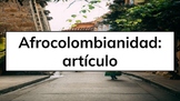 Afrocolombianidad: articulo (article)