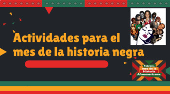 Preview of Afrolatinos | Actividades para el mes de la historia negra | en español