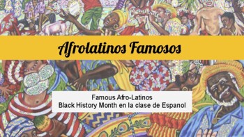 Preview of Afrolatinos Famosos | Famous Afrolatinos | Spanish Black History Month