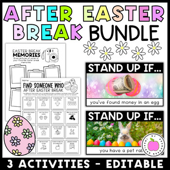 Preview of After Easter Break Activity and Game Bundle