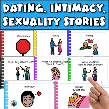 Preview of After Puberty Dating and Intimacy Social Stories Story Narratives Autism SPED