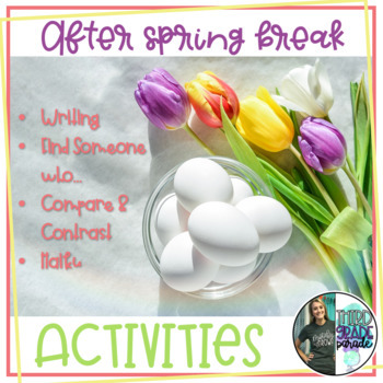 Preview of After Spring Break Activities