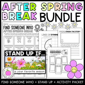 Preview of After Spring Break Activity and Game Bundle