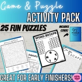 Game & Puzzle Activity Packet | After State Testing | End 