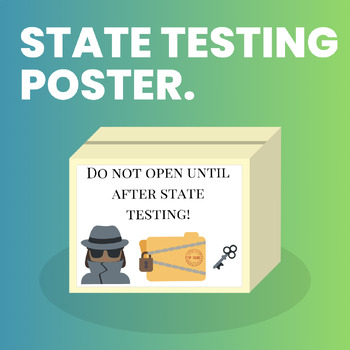 Preview of After State Testing Surprise Sign