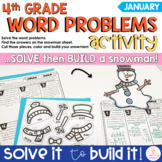 After Winter Break Activity: 4th Grade Word Problems Math 