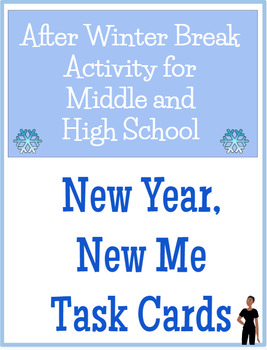 Preview of After Winter Break - New Years Task Cards