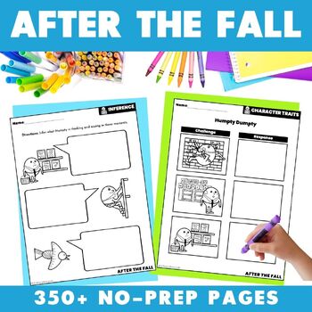Preview of After the Fall Book Activities Reading Comprehension & Literacy Skills Activity