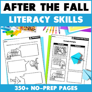 Preview of After the Fall Book Activities Reading Comprehension & Literacy Skills Activity