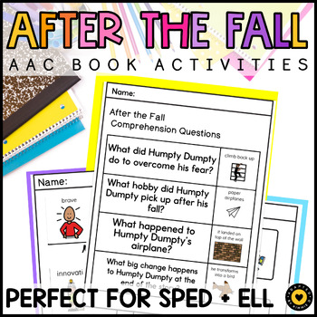 Preview of After the Fall Book Activities for Special Education + SEL AAC Book Companion