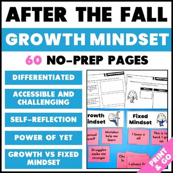 Preview of After the Fall Activities - Growth Mindset Activities - Growth vs Fixed Mindset