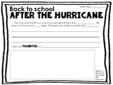 "After the Hurricane" Reflection Writing