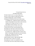 After the holidays--TRASHING THROUGH THE SNOW, a fun poem/song