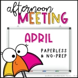 Afternoon Meeting for K-2 | Closing Circle | April | Googl
