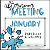 Afternoon Meeting for K-2 | Closing Circle | January | Goo