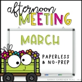 Afternoon Meeting for K-2 | Closing Circle | March | Googl