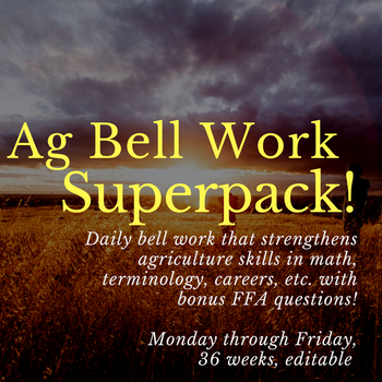 Preview of Ag Bell Work Superpack