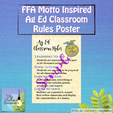 Ag Ed Classroom Rules - suitable for poster printing