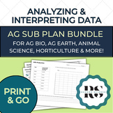 Ag Ed Data Literacy Activity BUNDLE | Sub Plan Idea for Ag