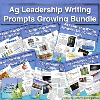 Preview of Ag Leadership Writing Prompts - Growing Bundle