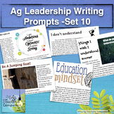 Ag Leadership Writing Prompts Set 10 Leadership Developmen