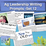Ag Leadership Writing Prompts Set 12 Leadership Developmen