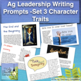 Ag Leadership Writing Prompts - Set 3 - Character Traits -