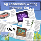 Ag Leadership Writing Prompts Set 7 Leadership Development