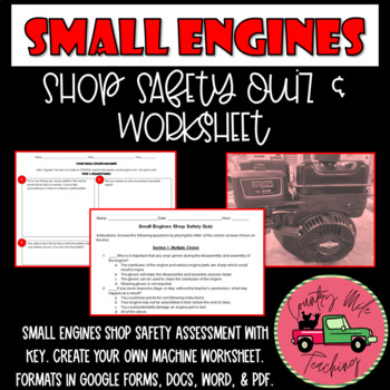 Parts of a Small Engine Student Workbook and Instructor Script/Key