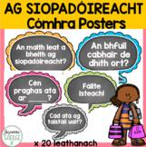 Ag Siopadóireacht Gaeilge Cómhra Posters