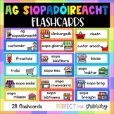 Ag Siopadóireacht Flashcards with pictures - Gaeilge